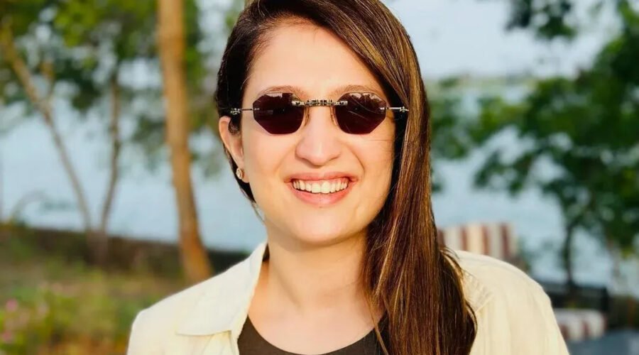 Jaya Bhardwaj in goggles
