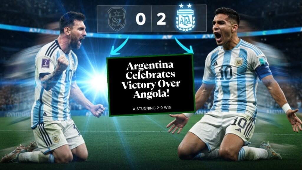 Argentina vs Angola: Messi & Lautaro Light Up Luanda as Argentina Spoil Angola’s 50th Independence Celebration, 2–0 Argentina vs Angola Football Match